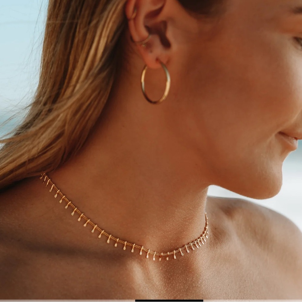 Waterproof 18k Gold Plated Elegant Necklace